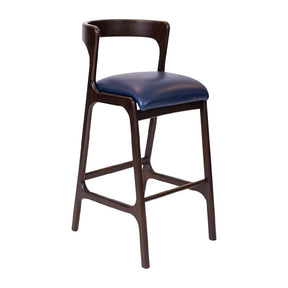 Copenhagen Bar Chair in Dark Walnut & Bison Midnight (6 Pack)