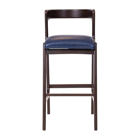 Copenhagen Bar Chair in Dark Walnut & Bison Midnight (6 Pack)