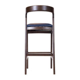 Copenhagen Bar Chair in Dark Walnut & Bison Midnight (6 Pack)