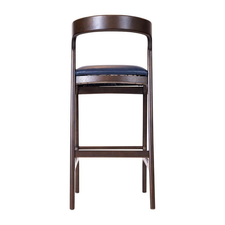 Copenhagen Bar Chair in Dark Walnut & Bison Midnight (6 Pack)