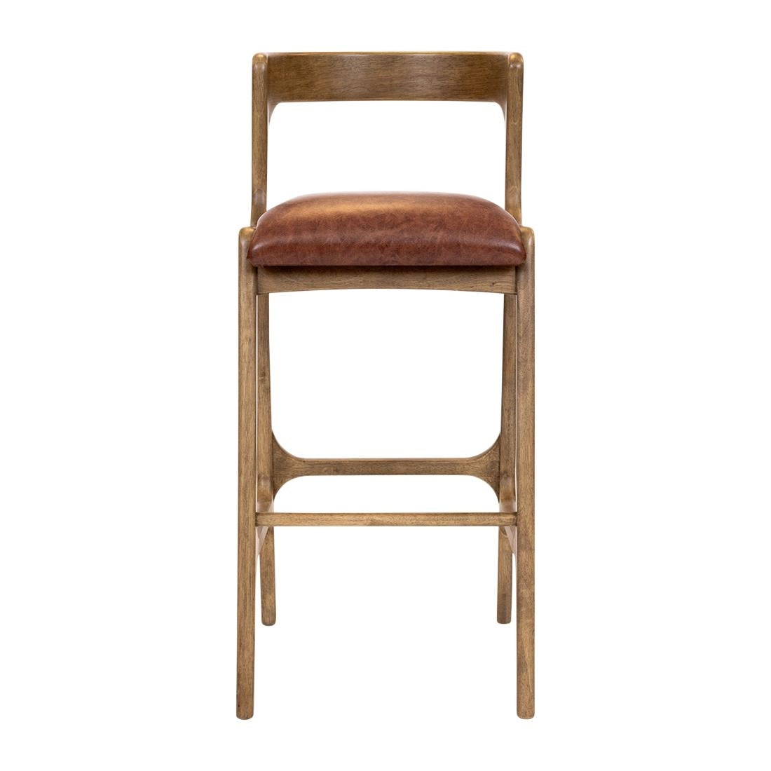 Copenhagen Bar Chair in Weathered Oak & Bison Tan (6 Pack)