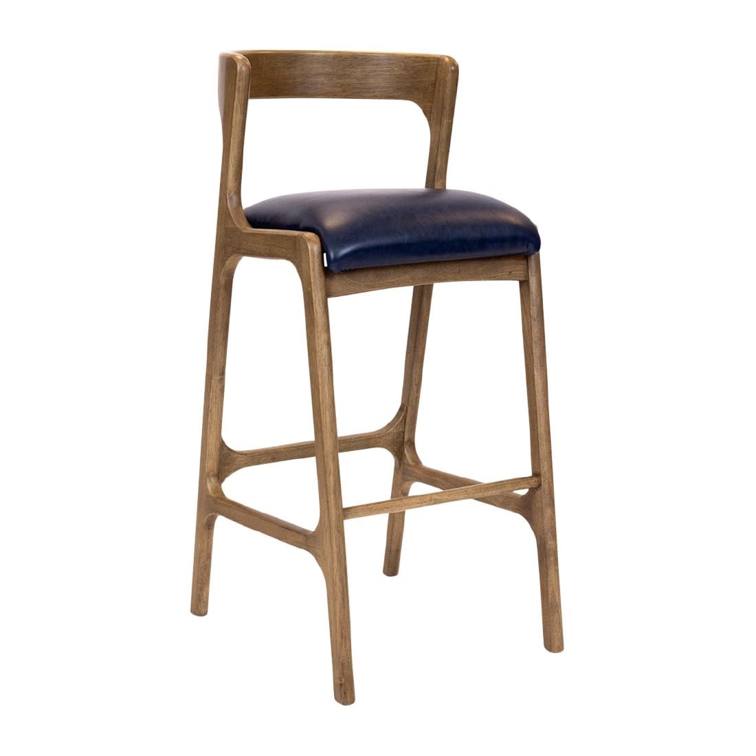 Copenhagen Bar Chair in Weathered Oak & Bison Midnight (6 Pack)