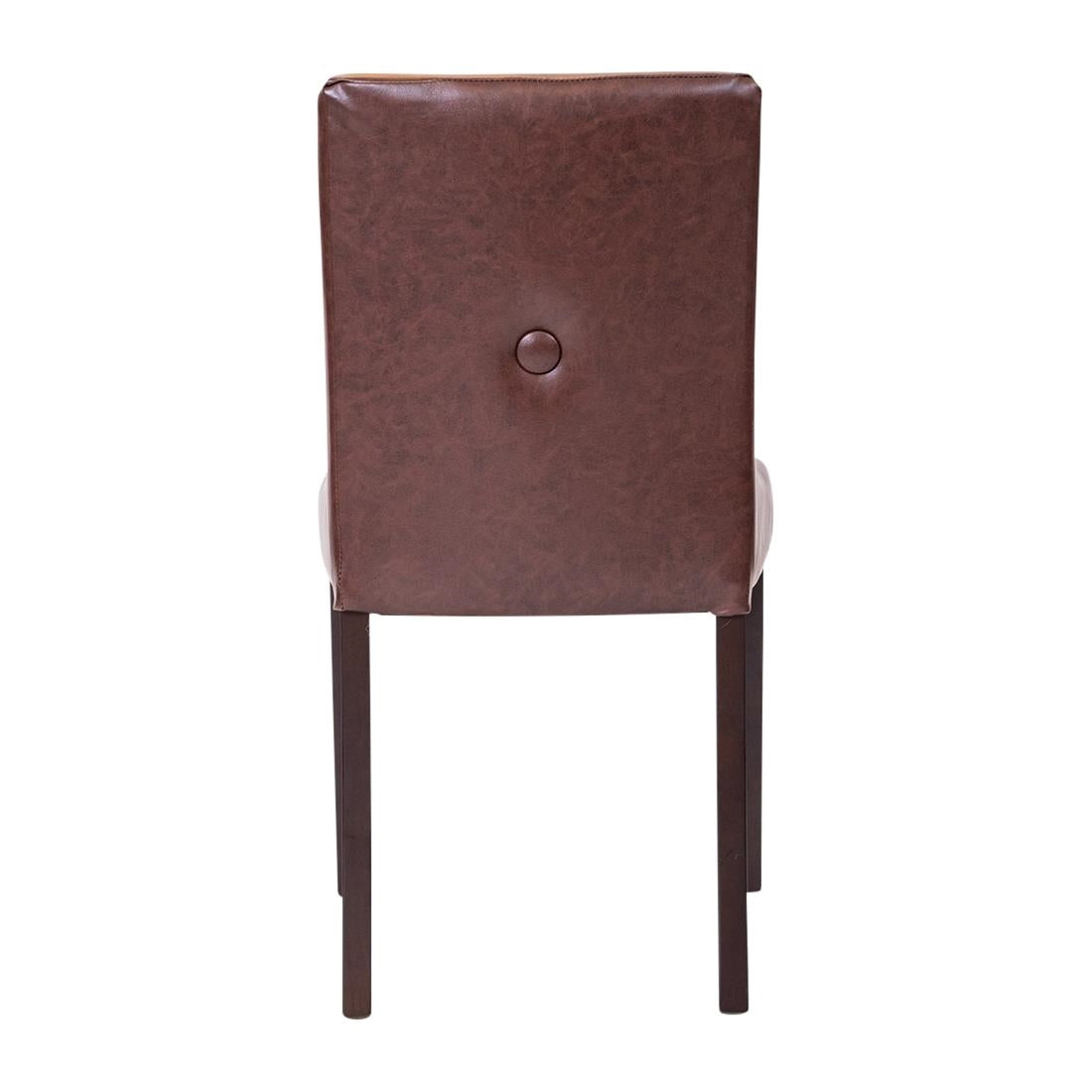 Bath Dining Chair in Dark Walnut & Bison Espresso (6 Pack)