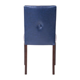 Bath Dining Chair in Dark Walnut & Bison Midnight (6 Pack)