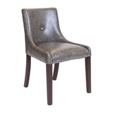 Bath Dining Chair in Dark Walnut & Bison Smoke (6 Pack)