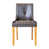 Bath Dining Chair in Soft Oak & Bison Smoke (6 Pack)