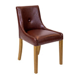 Bath Dining Chair in Weathered Oak & Bison Espresso (6 Pack)