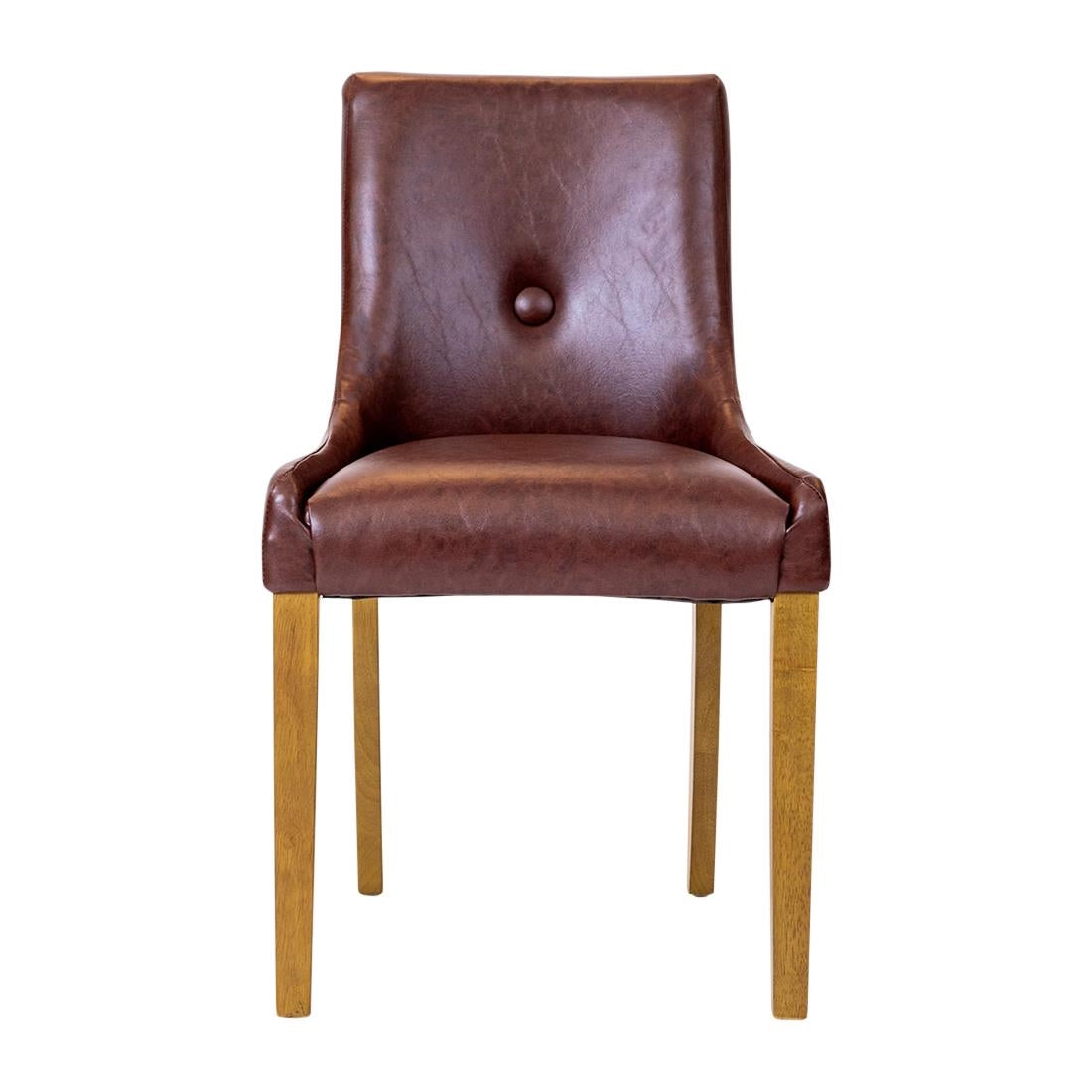 Bath Dining Chair in Weathered Oak & Bison Espresso (6 Pack)