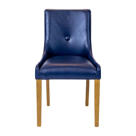 Bath Dining Chair in Weathered Oak & Bison Midnight (6 Pack)