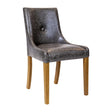 Bath Dining Chair in Weathered Oak & Bison Smoke (6 Pack)