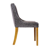 Bath Dining Chair in Weathered Oak & Bison Smoke (6 Pack)