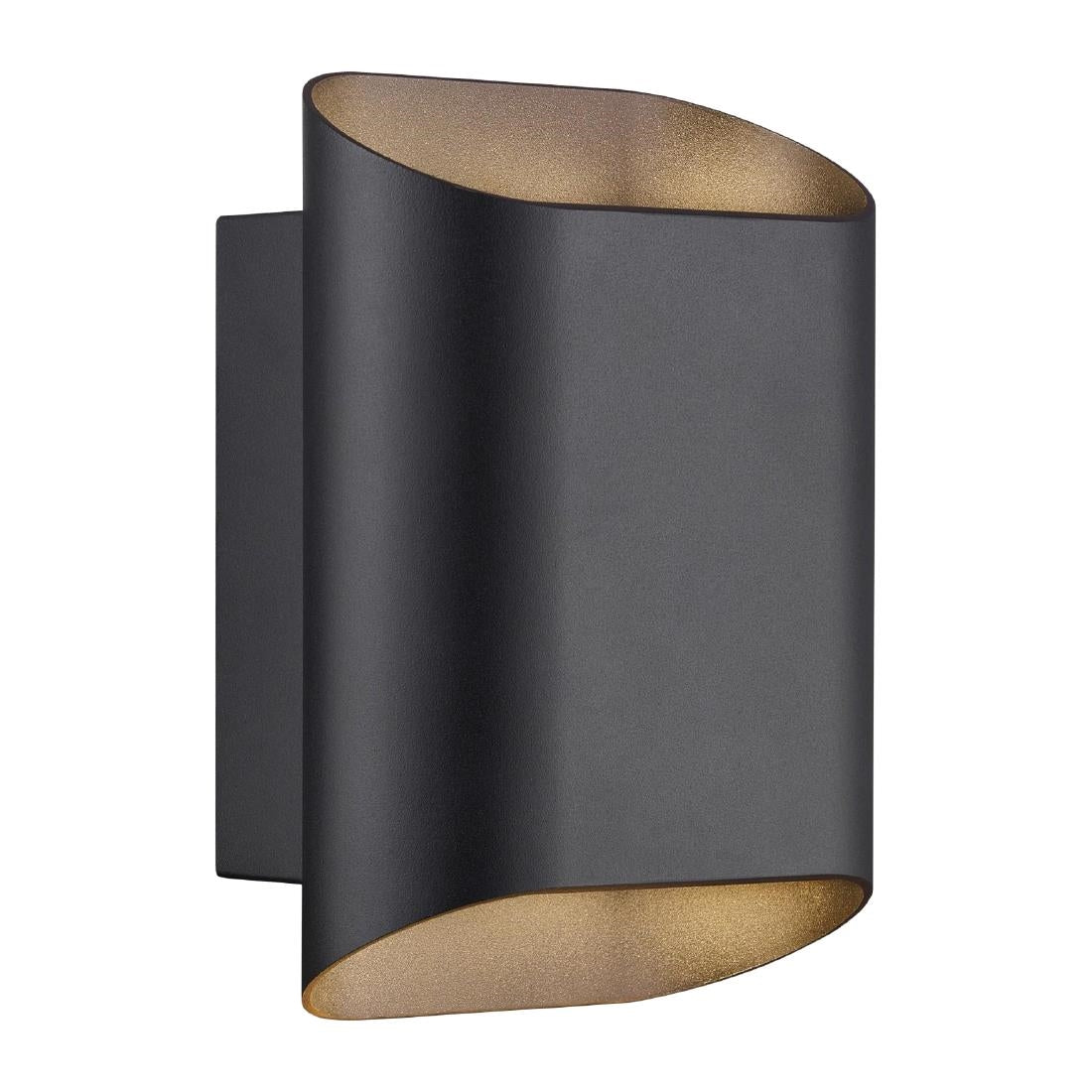 Nordlux Nico 22 Round Maxi Wall Light Black