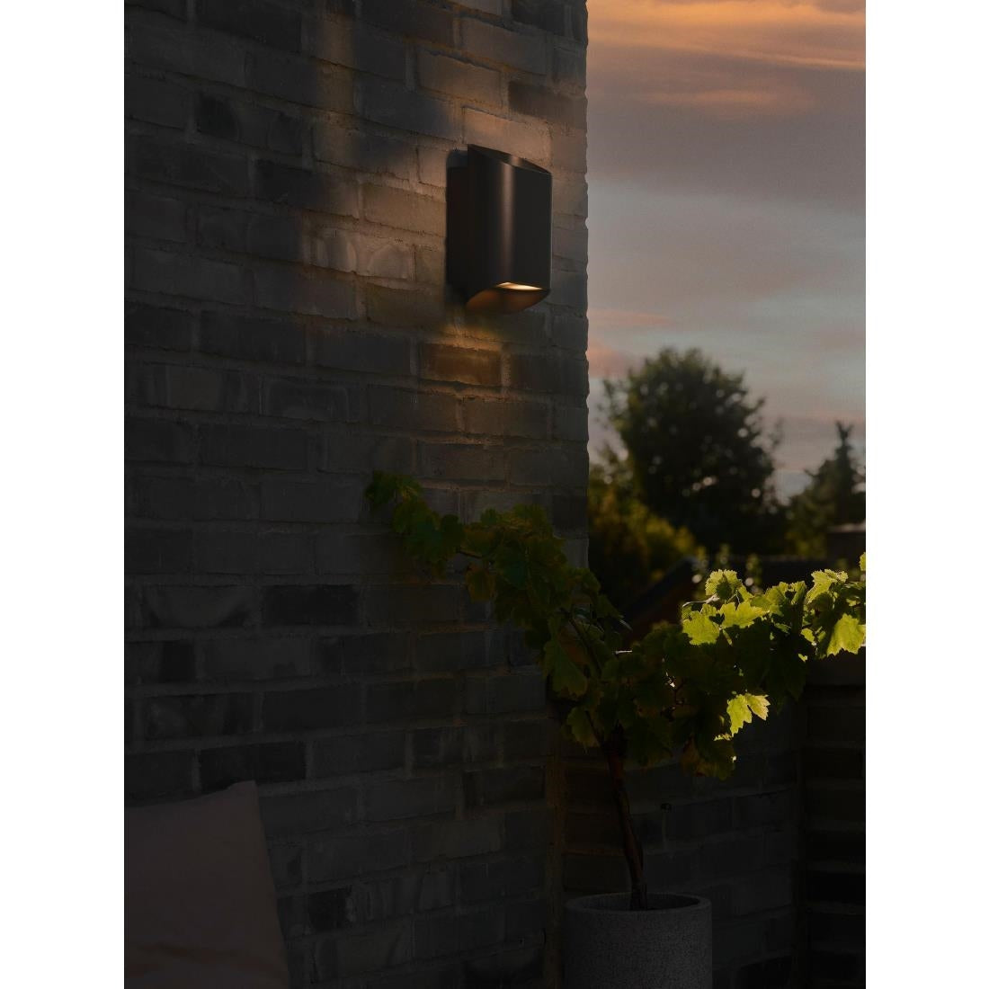 Nordlux Nico 22 Round Maxi Wall Light Black