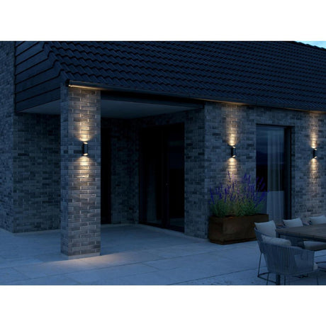 Nordlux Nico Round 22 Wall Light Black