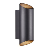 Nordlux Nico Round 22 Wall Light Black