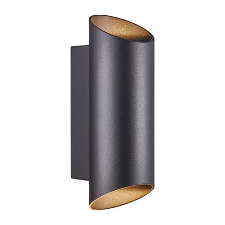Nordlux Nico Round 22 Wall Light Black