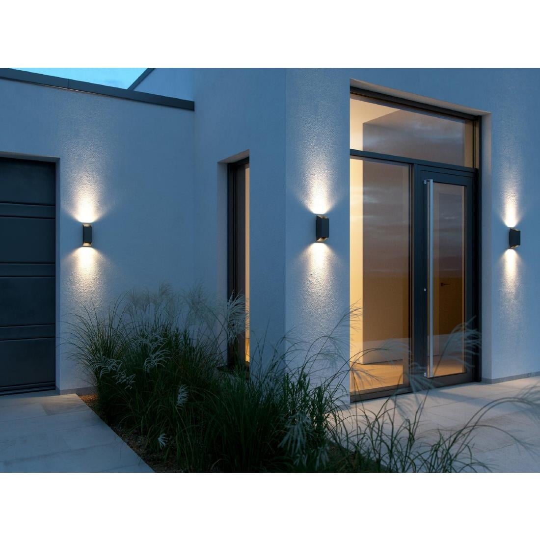 Nordlux Nico Square 22 Wall Light Black