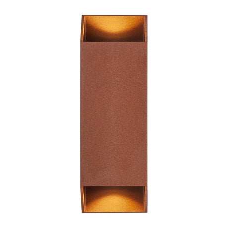 Nordlux Nico Square 22 Wall Light Rusty