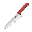 Victorinox Fibrox Straight Chefs Knife Red 20cm