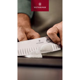 Victorinox Fibrox Fluted Santoku Knife Black 17cm
