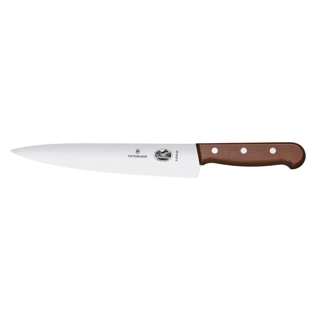 Victorinox Wood Serrated Chefs Knife 22cm
