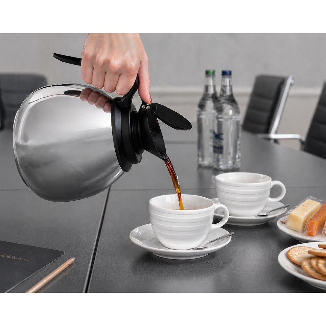 Elia Satin Stainless Steel Double Wall Decanter 1.9Ltr