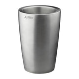Elia Insulated Curved Bottle Cooler Satin Steel 130mm