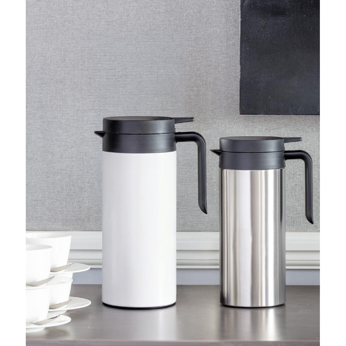 Elia Cylinder-Type Vacuum Jug Satin Stainless Steel 1Ltr