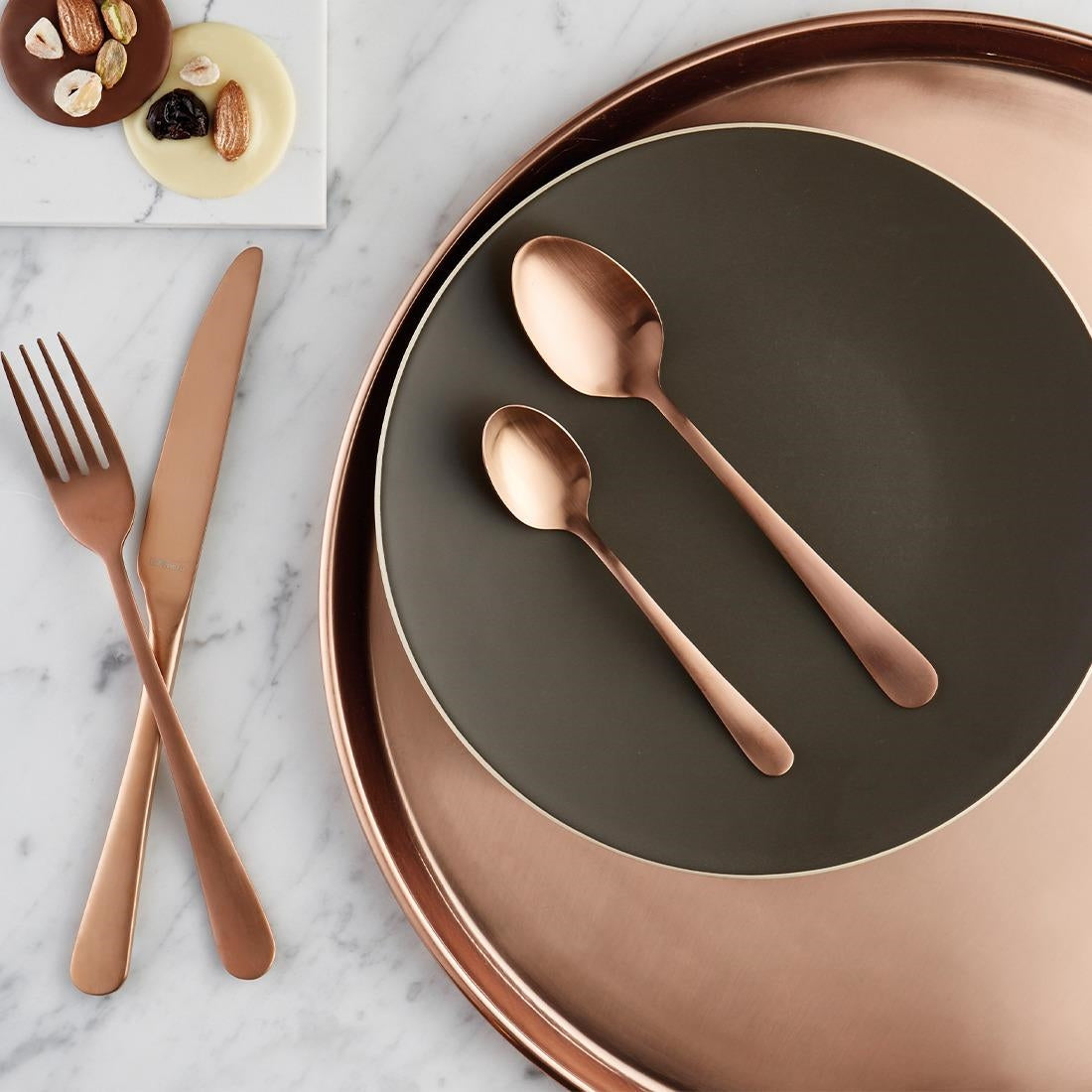 Amefa Austin Dessert Knives Copper PVD (12 Pack)