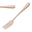 Amefa Austin Dessert Forks Copper PVD (12 Pack)