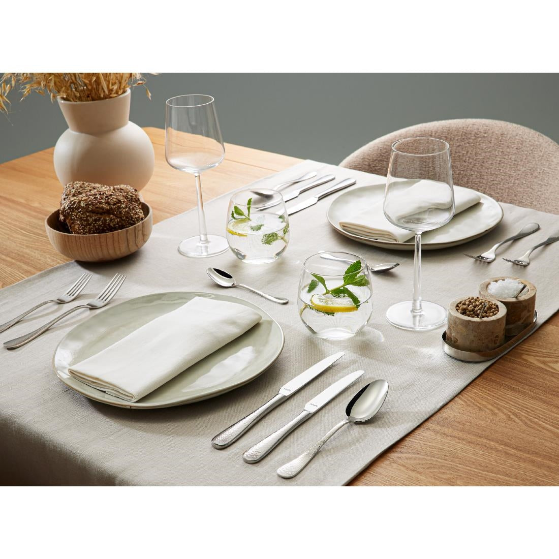 Amefa Sierra Hammered Table Knives (12 Pack)