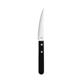 Amefa 2 Rivet Steak Knives Black (12 Pack)