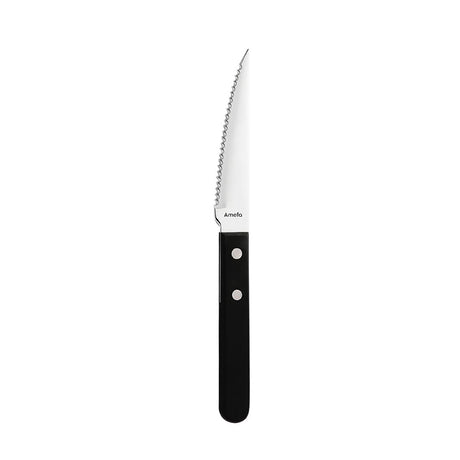 Amefa 2 Rivet Steak Knives Black (12 Pack)