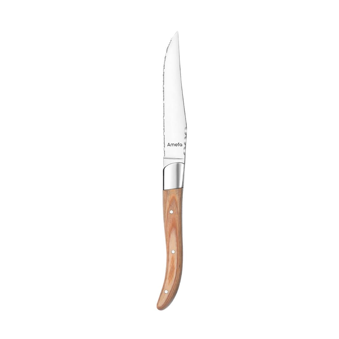 Amefa Royal Steak Knives Light Wood (6 Pack)