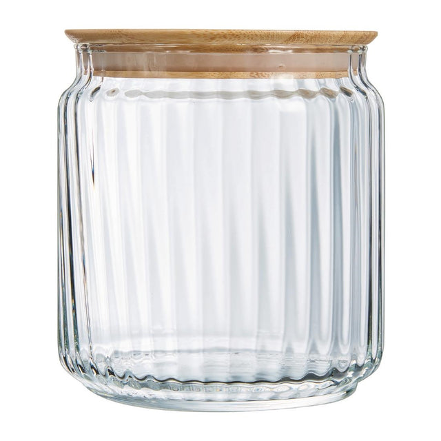 Luminarc Nova Jars with Bamboo Lids 750ml (6 Pack)