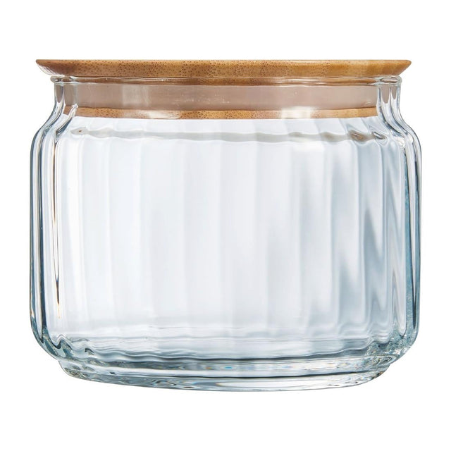 Luminarc Nova Jars with Bamboo Lids 500ml (6 Pack)