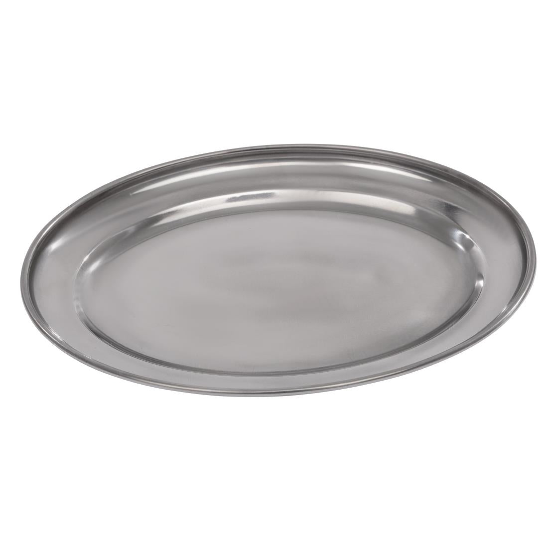Olympia Stainless Steel Oval Serving Tray 200mm