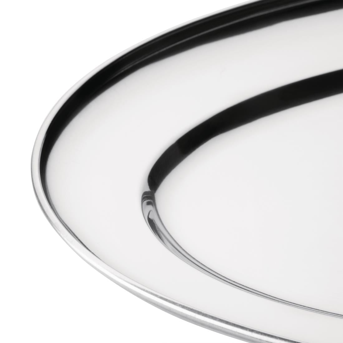 K362 Olympia Stainless Steel Oval Serving Tray 250mm K362