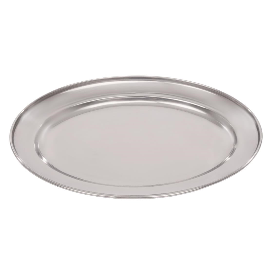 K362 Olympia Stainless Steel Oval Serving Tray 250mm K362