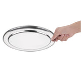 K363 Olympia Stainless Steel Oval Serving Tray 300mm K363