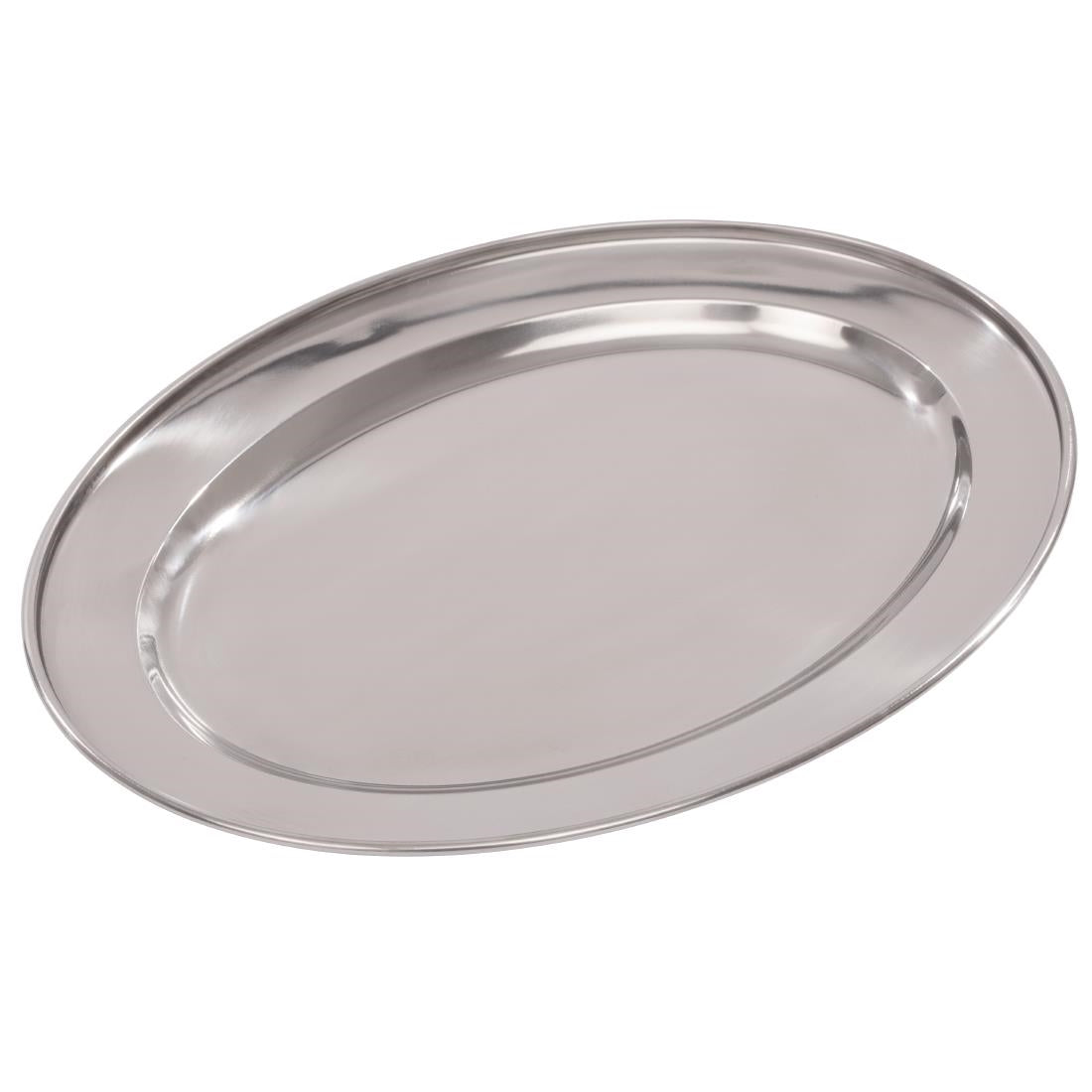 K363 Olympia Stainless Steel Oval Serving Tray 300mm K363