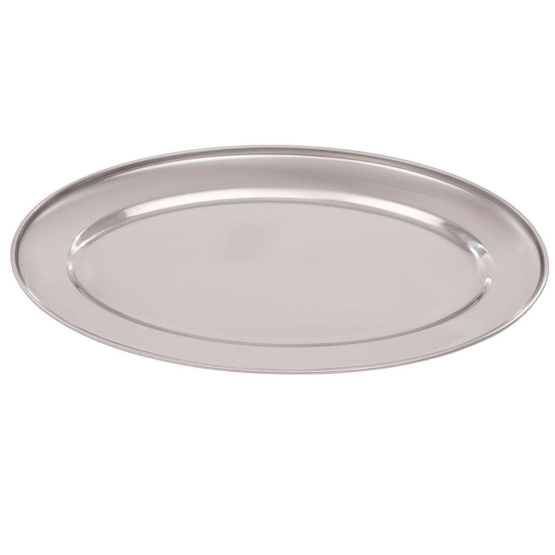 K364 Olympia Stainless Steel Oval Serving Tray 350mm K364