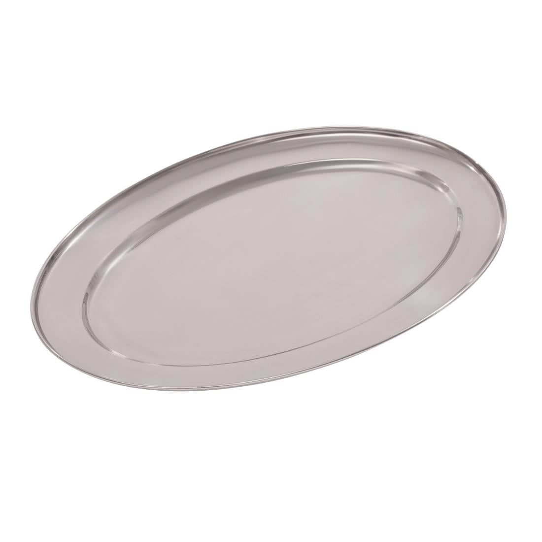 K366 Olympia Stainless Steel Oval Serving Tray 450mm K366