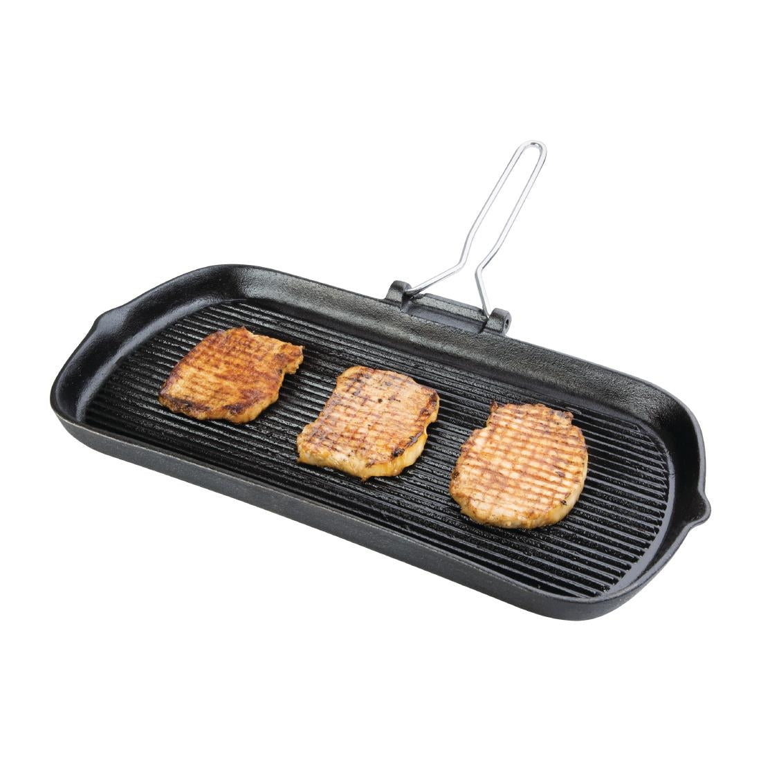 K417 Vogue Cast Iron Grill Pan