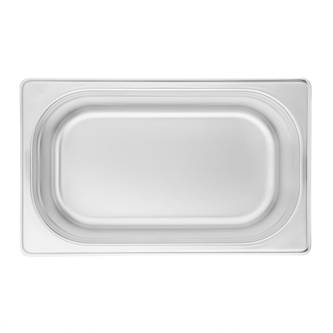 Vogue Stainless Steel 1/4 Gastronorm Pan 100mm