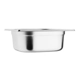 K985 Vogue Stainless Steel 1/6 Gastronorm Pan 65mm