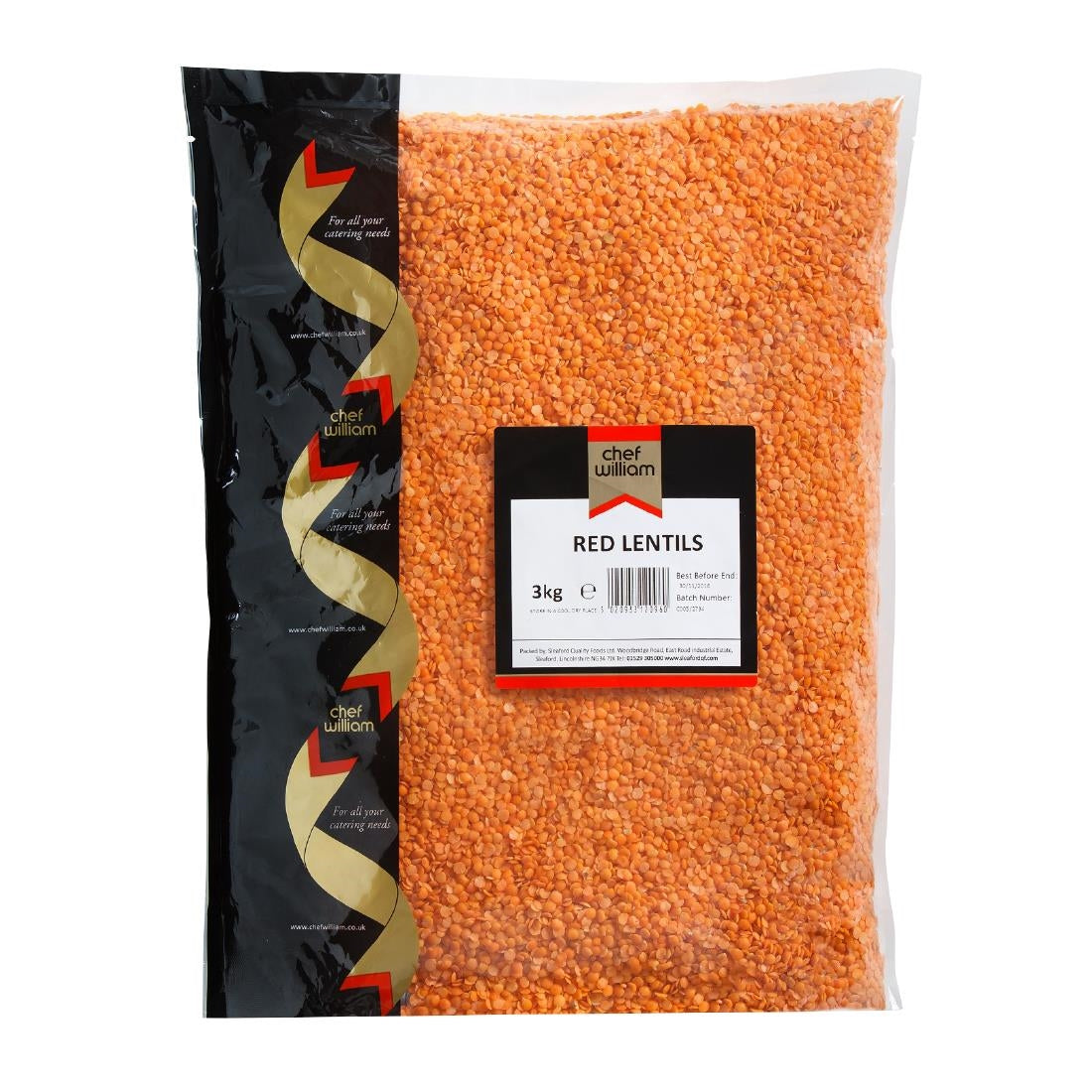 KA052 Chef William Red Lentils 3kg