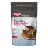 KA085 Dr Oetker Scotbloc Plain Chocolate Flavoured Drops 3kg - JD Catering Equipments Ltd