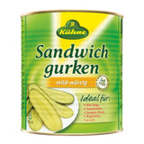 KA096 Kuhne Long Gherkin Slices 2.9kg (NDW 1.55kg) - JD Catering Equipments Ltd