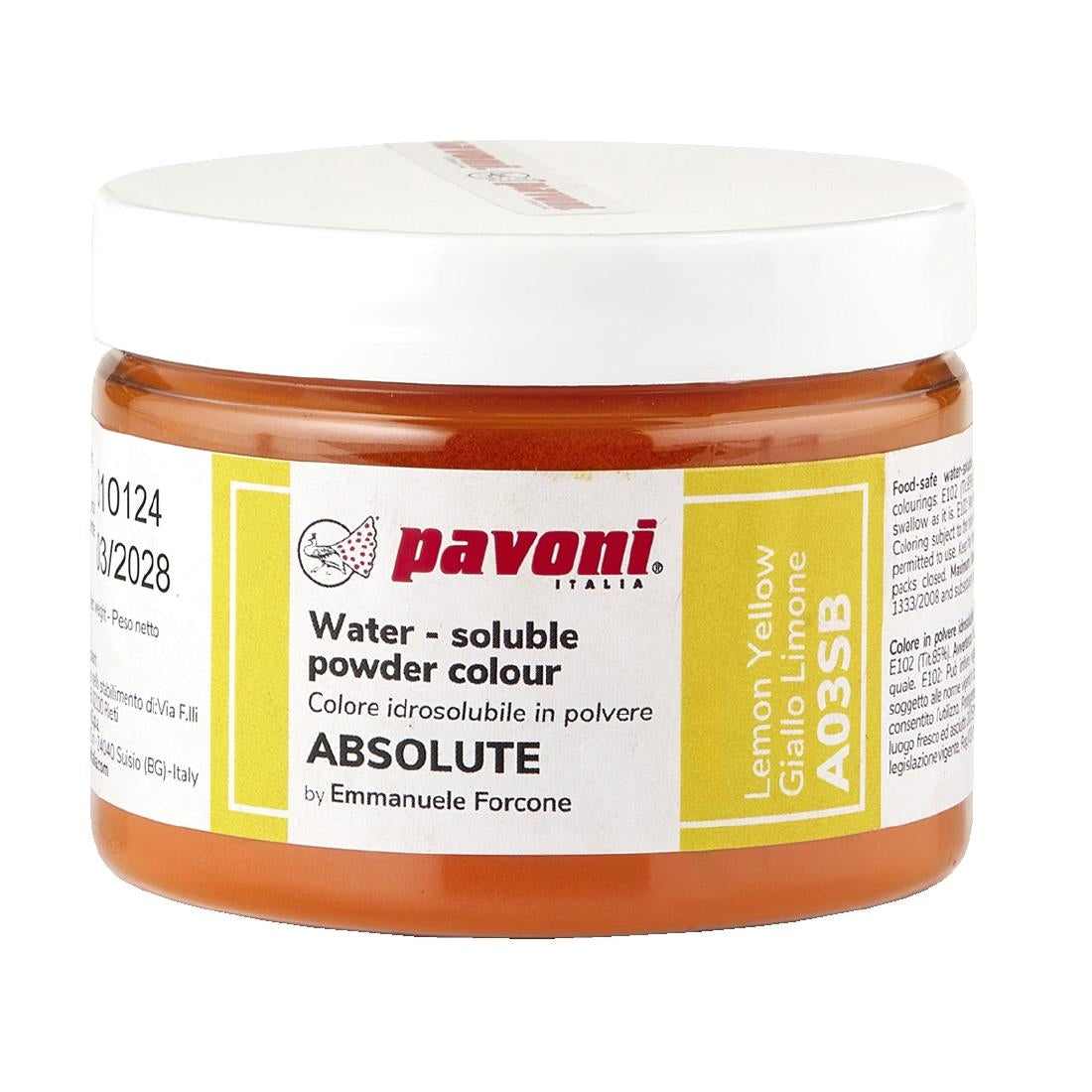 KA340 Pavoni Water Soluble Powder Lemon Yellow 50g